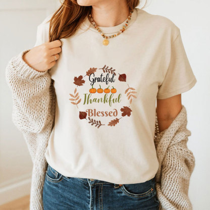 Grateful Thankful Blessed T-Shirt