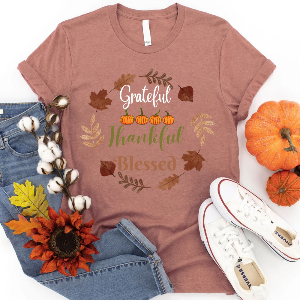 Grateful Thankful Blessed T-Shirt