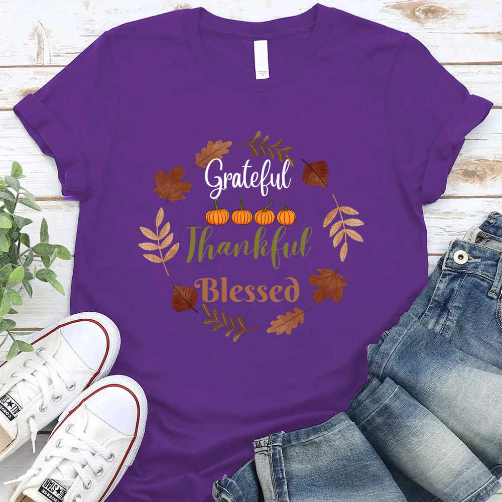 Grateful Thankful Blessed T-Shirt