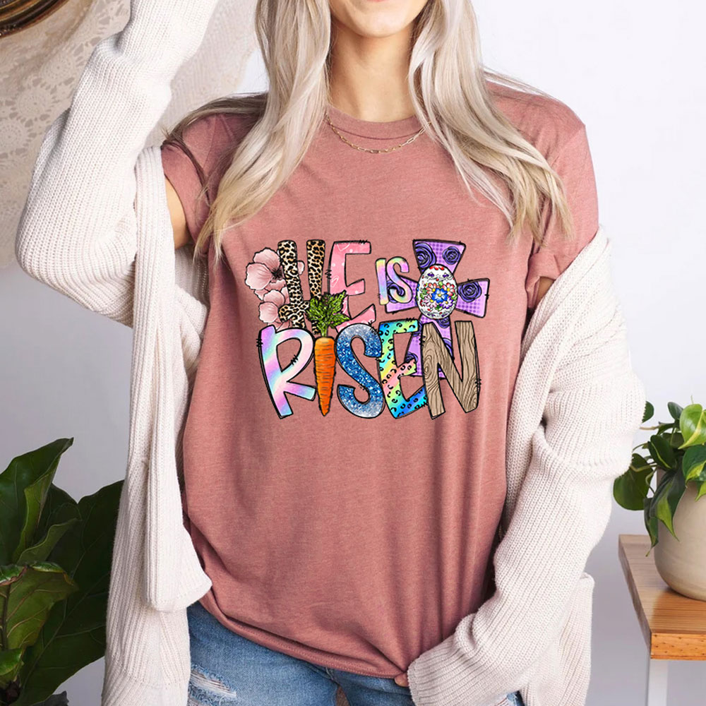 He Is Risen Christian Easter Unisex T-Shirt