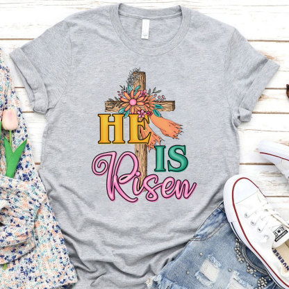 He Is Risen Christian Religious Easter Shirt