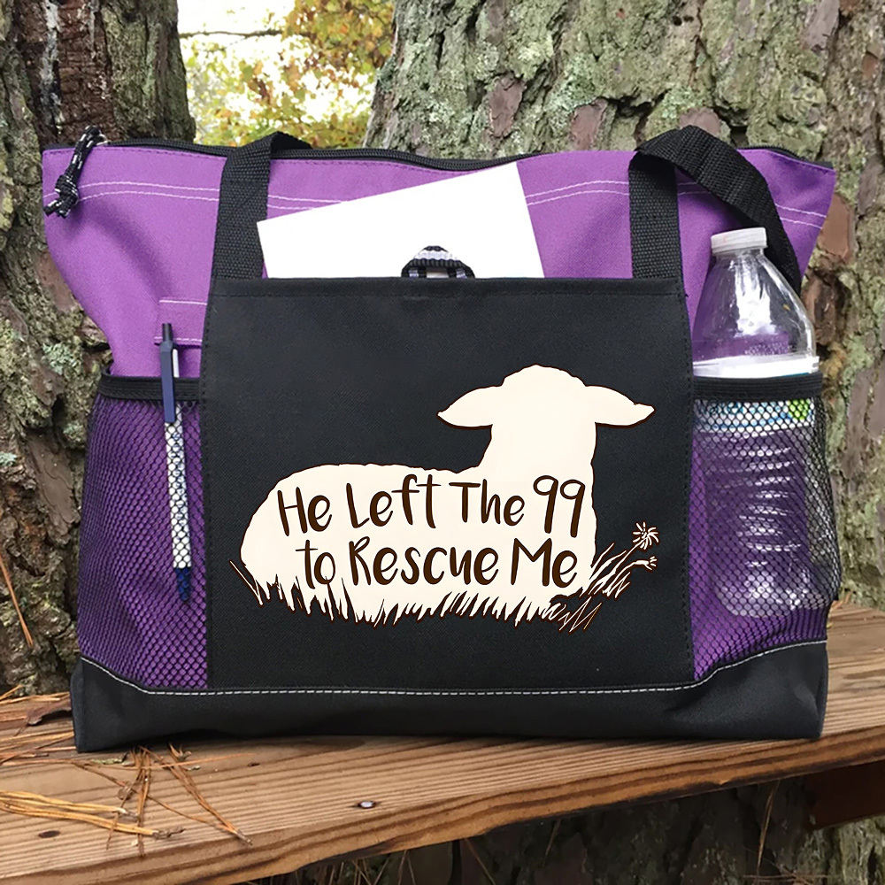 He Left the 99 to Rescue Me Tote Bag