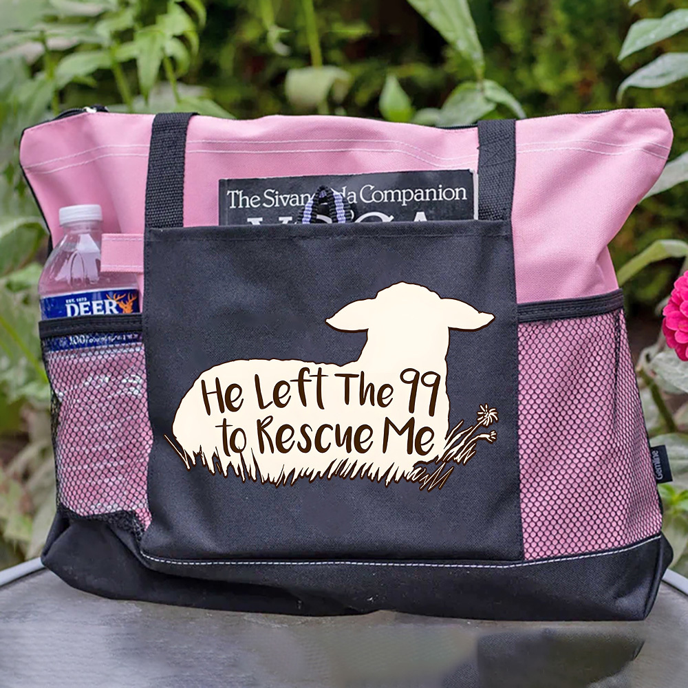 He Left the 99 to Rescue Me Tote Bag