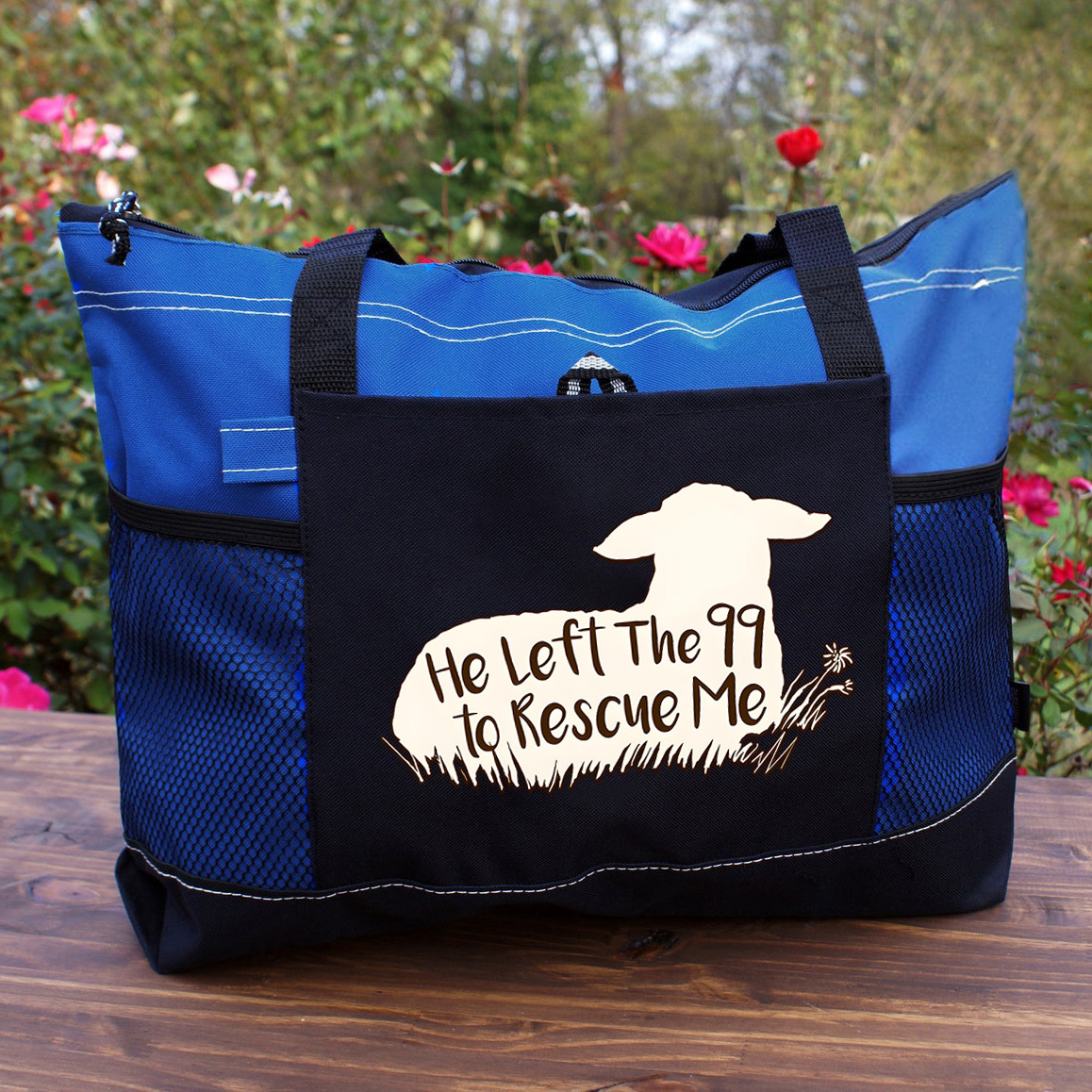 He Left the 99 to Rescue Me Tote Bag