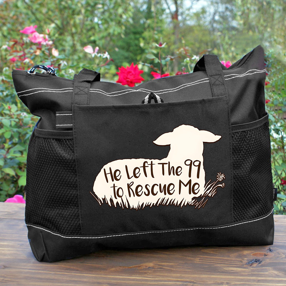 He Left the 99 to Rescue Me Tote Bag