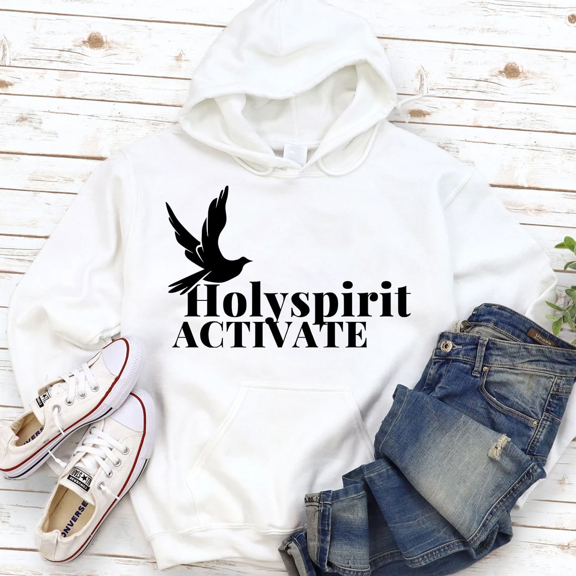 Holy Spirit Activate Christian Hoodie