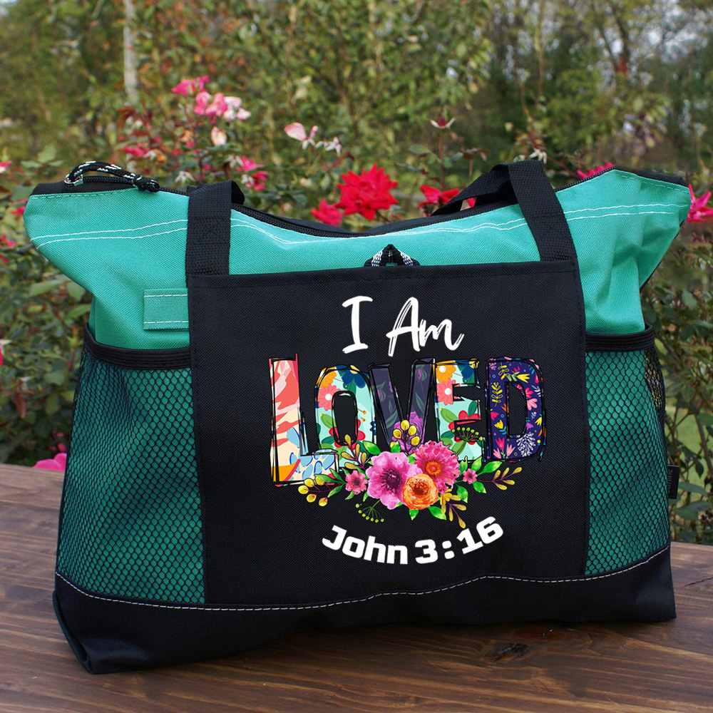 I Am Loved John 3 16 Christian Tote Bag