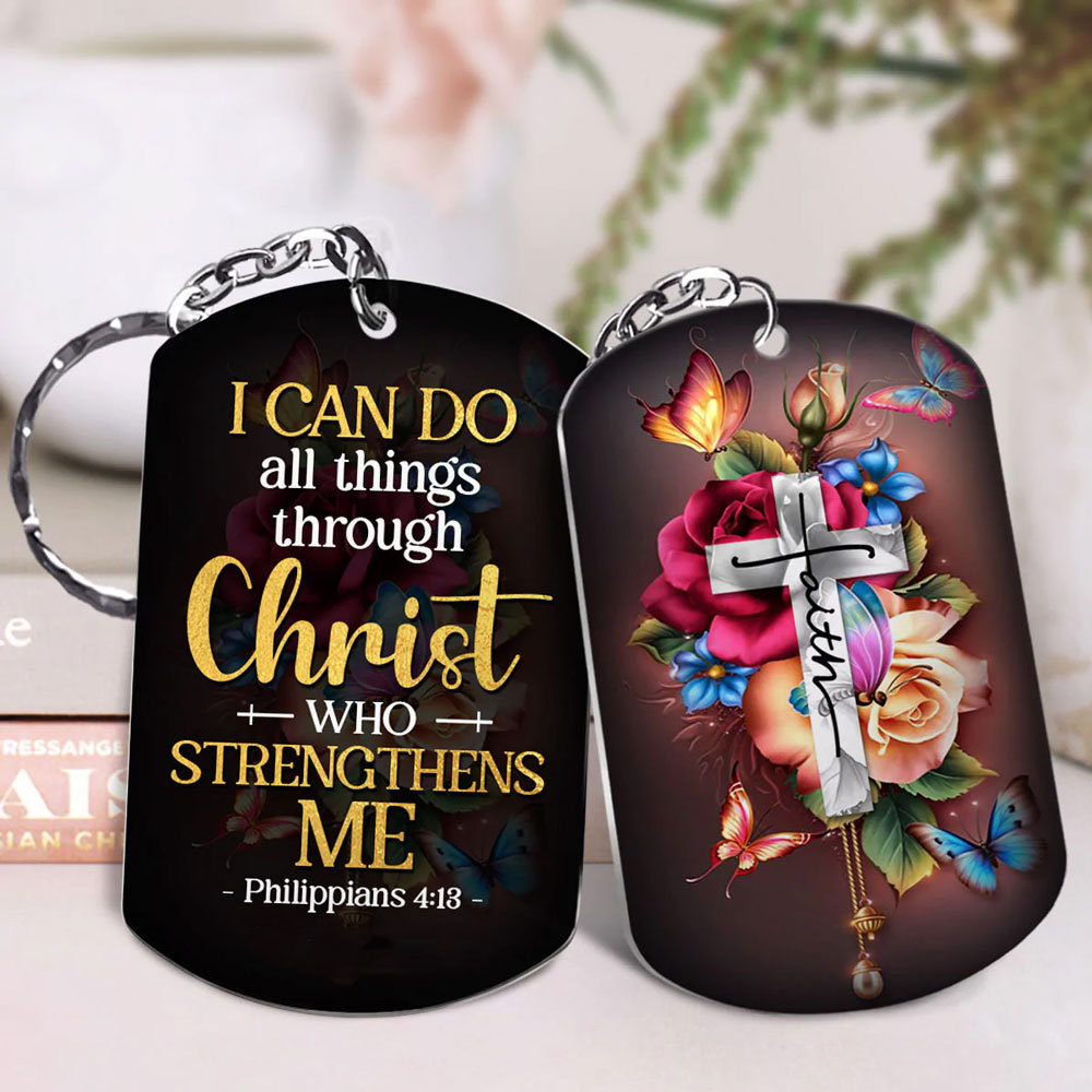 I Can Do All Things Through Christ Aluminium Keychain
