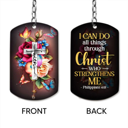 I Can Do All Things Through Christ Aluminium Keychain