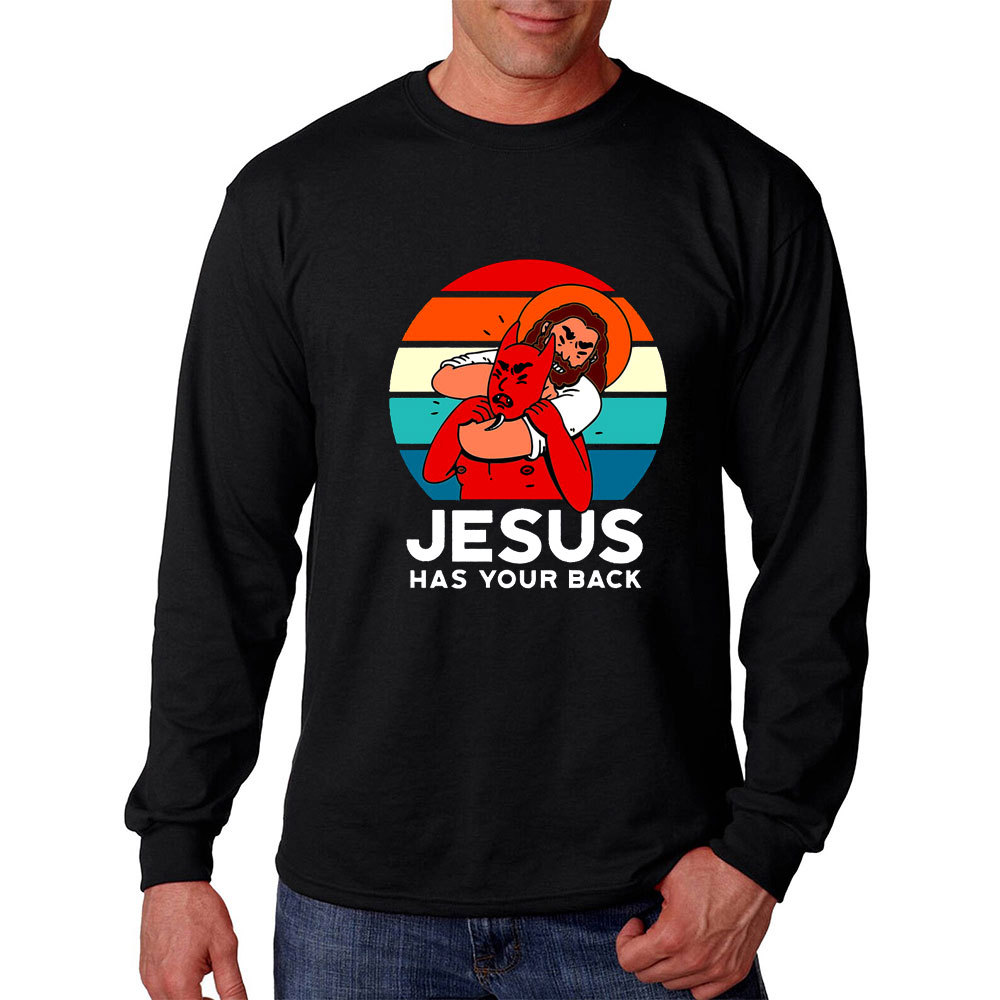 Jesus Has Your Back Long Sleeve Tee