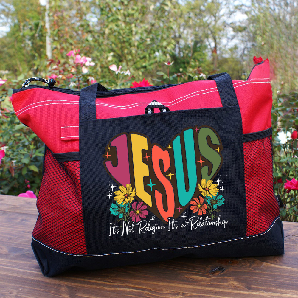 Jesus It's Not Religion It's a Relationship Tote Bag