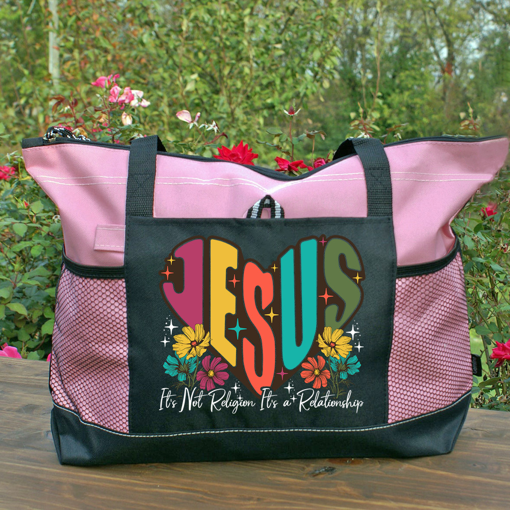Jesus It's Not Religion It's a Relationship Tote Bag