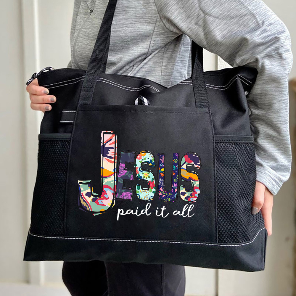Jesus Paid It All Tote Bag