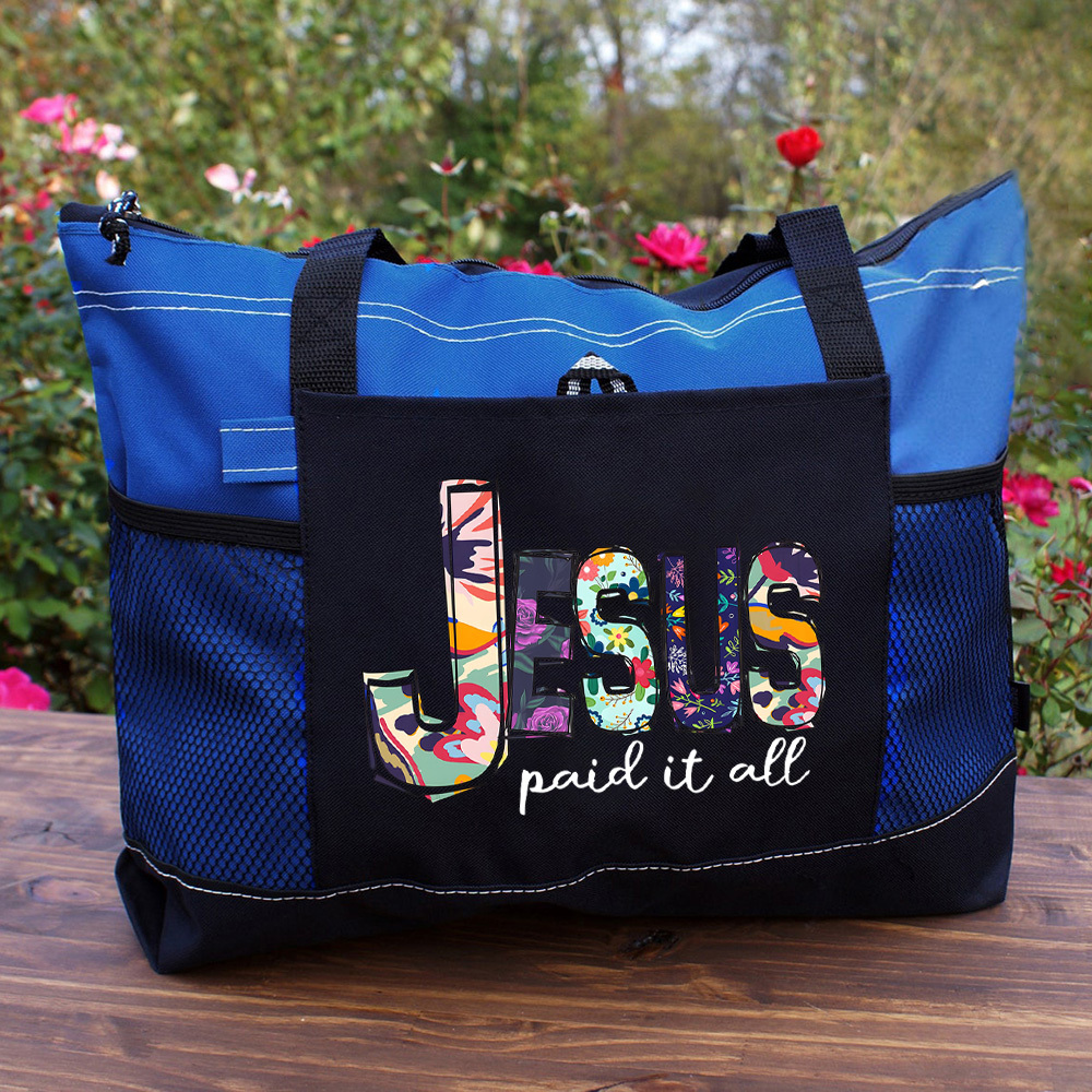 Jesus Paid It All Tote Bag