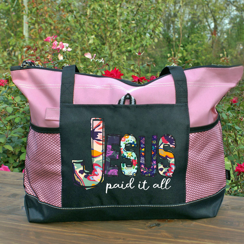 Jesus Paid It All Tote Bag