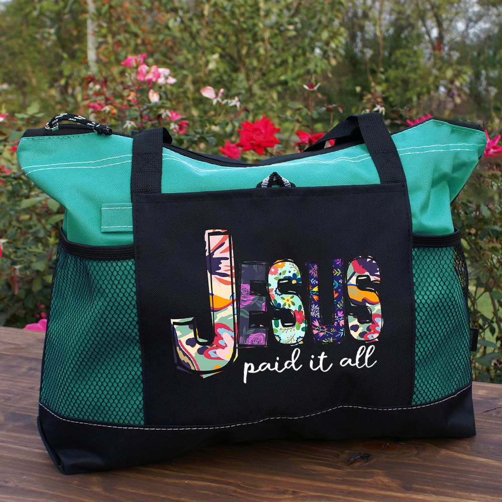 Jesus Paid It All Tote Bag