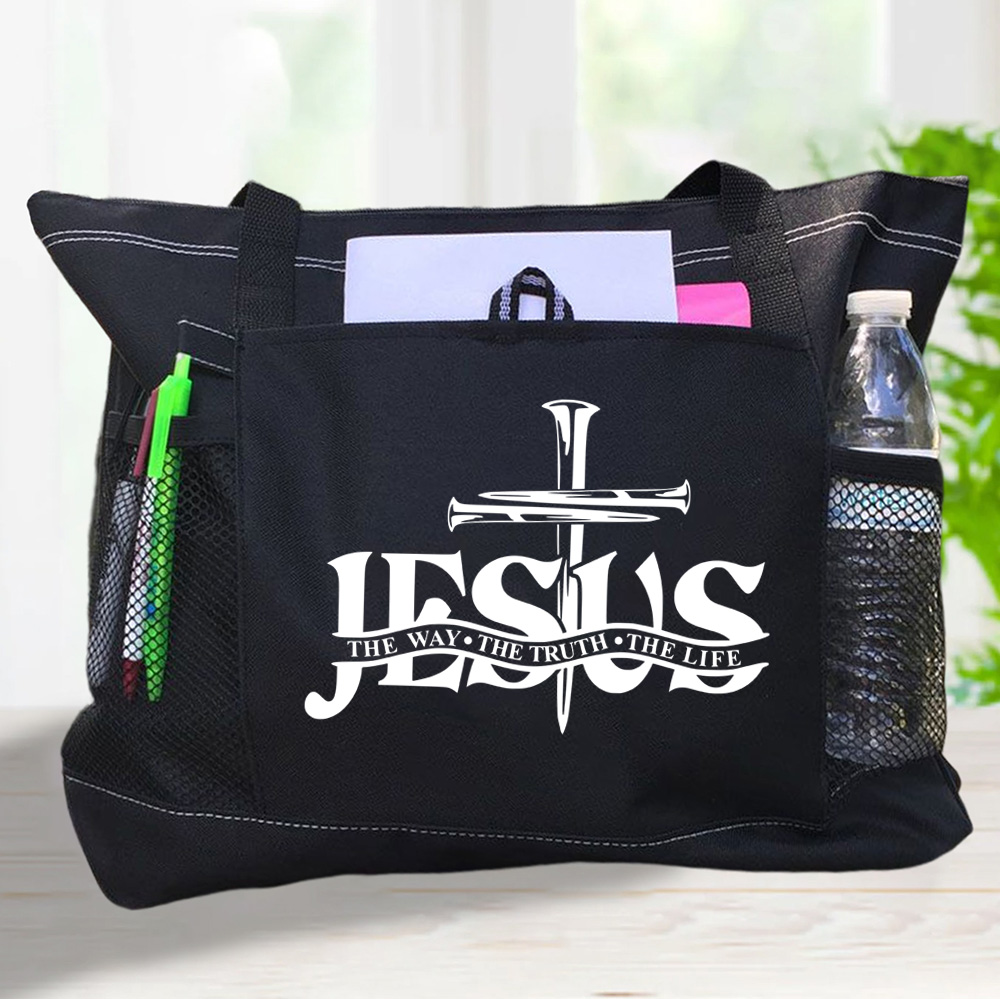 Faith Based Tote Canvas Christian Bag – All Things By Faith