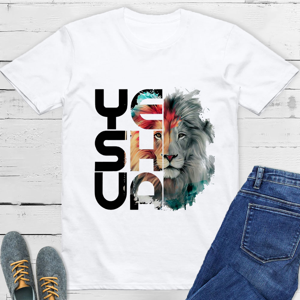 Lion And Yeshua Christian T-Shirt Sale-GuidingCross