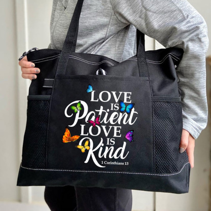 Love Is Patient Love Is Kind Tote Bag