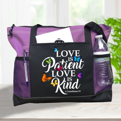Love Is Patient Love Is Kind Tote Bag