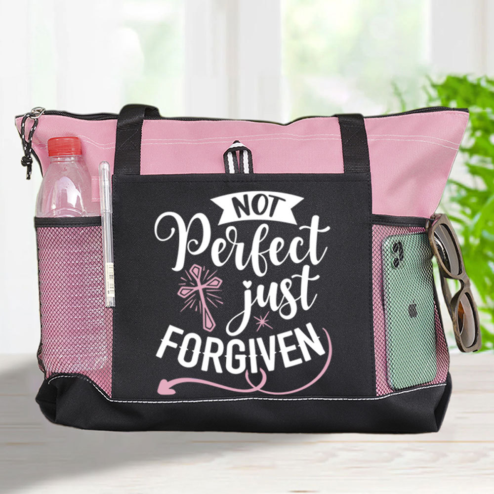 Not Perfect Just Forgiven Premium Tote Bag
