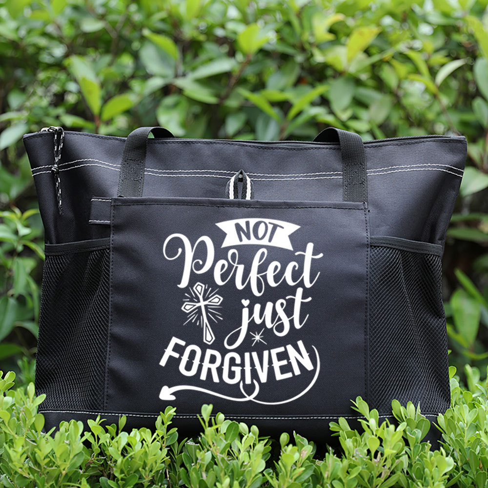 Not Perfect Just Forgiven Premium Tote Bag
