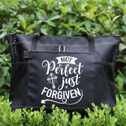 Not Perfect Just Forgiven Premium Tote Bag