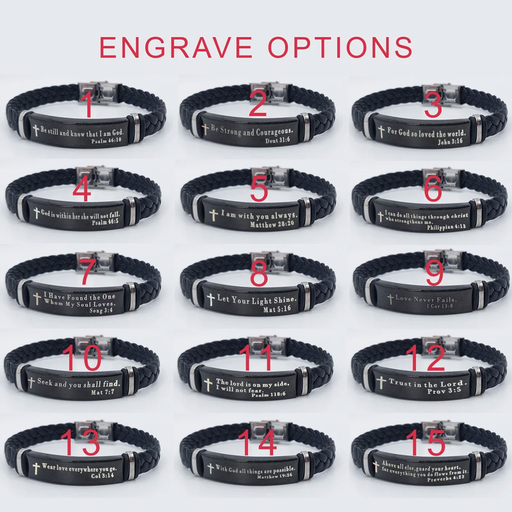 Personalized Bible Verse Bracelets Religious gifts