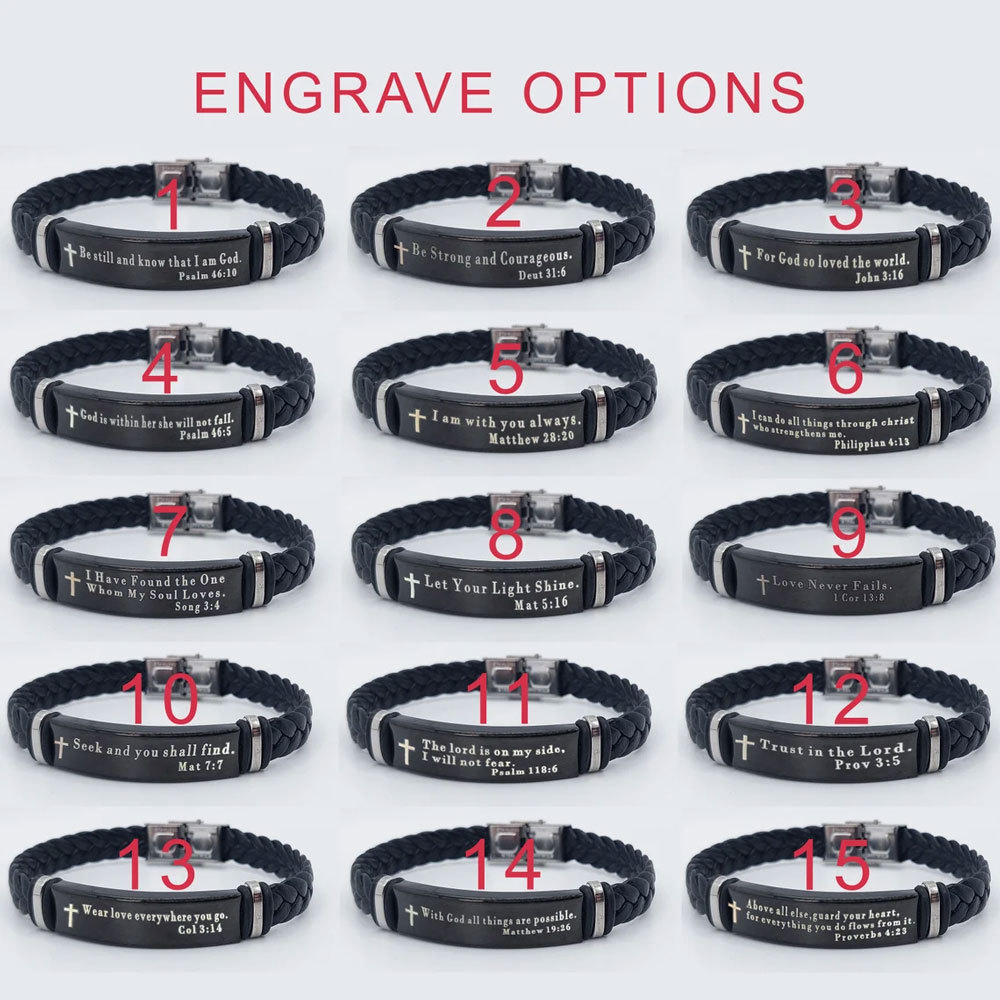 Personalized Bible Verse Bracelets Religious gifts