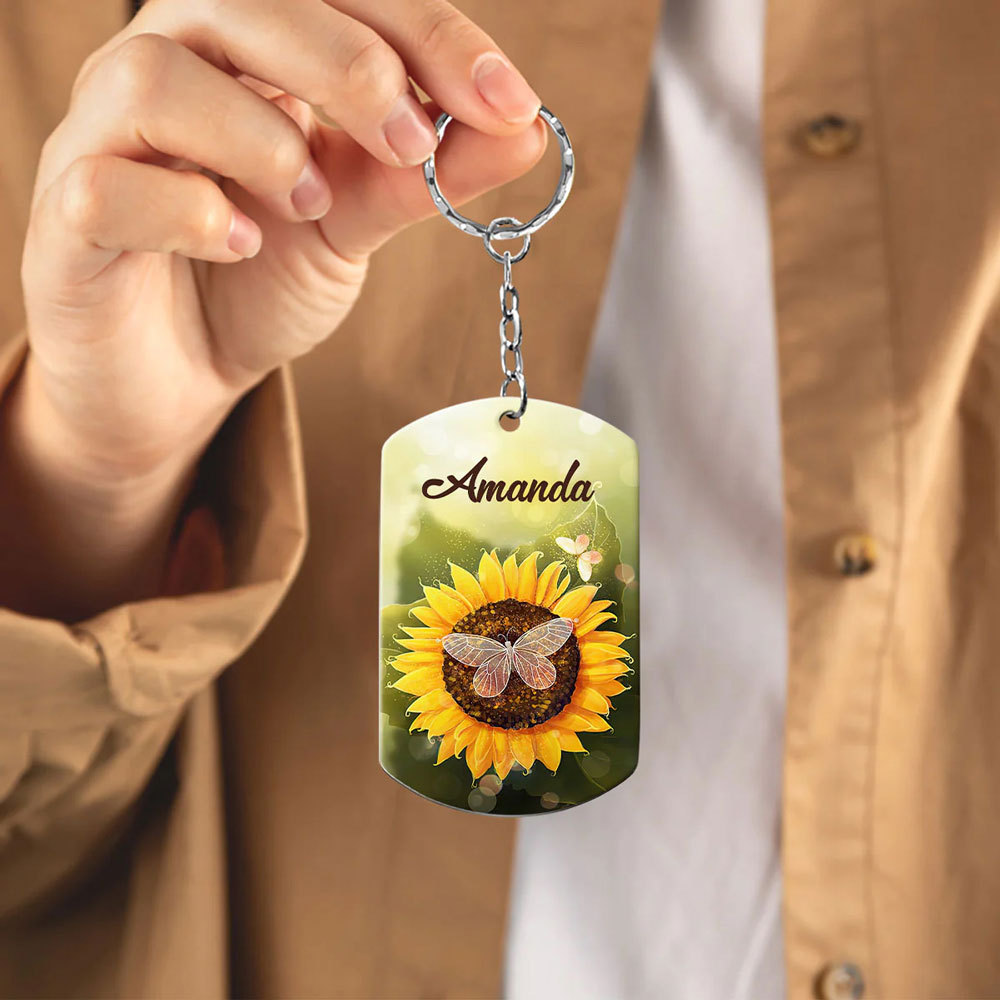 Personalized He Is Risen Aluminium Keychain