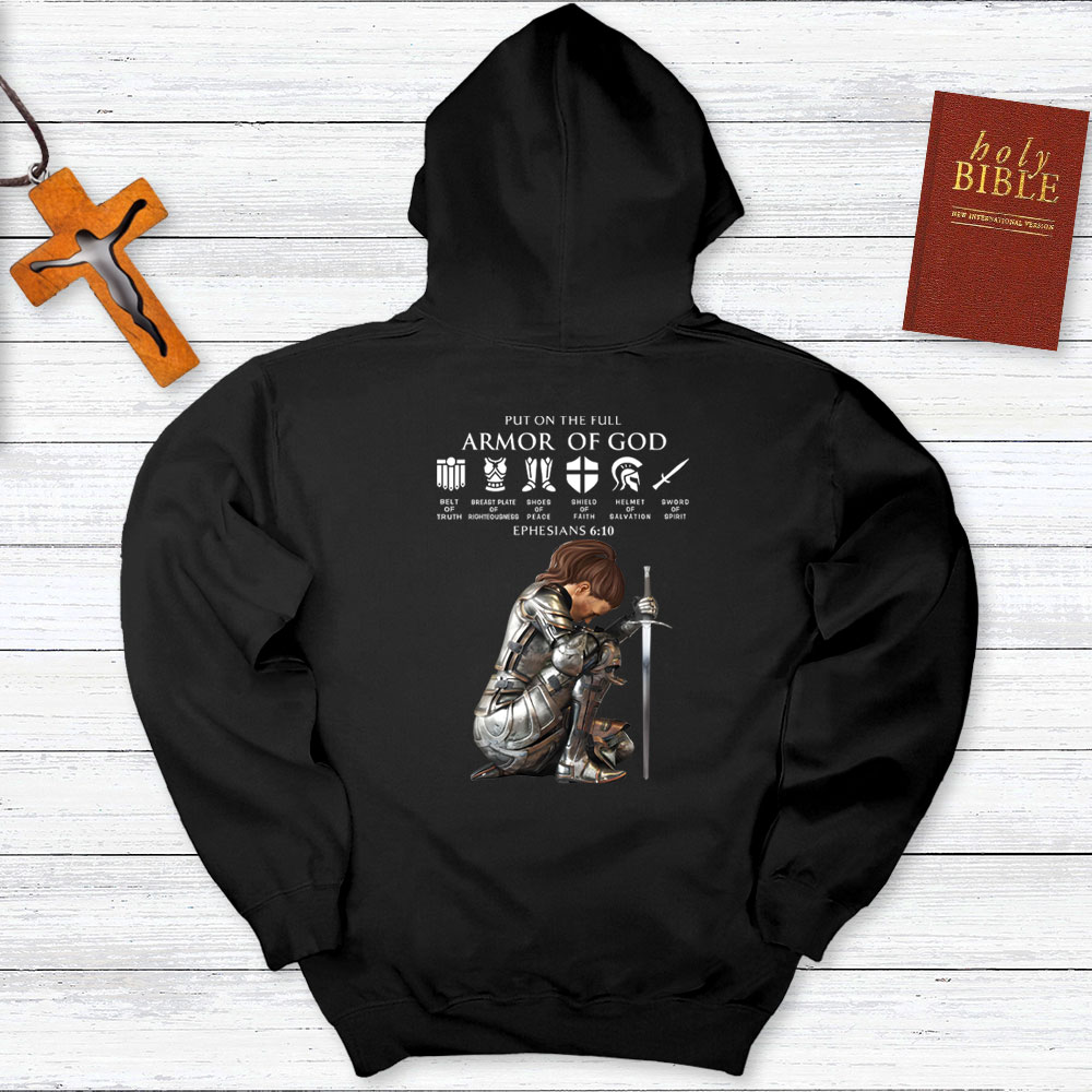 Personalized Name Put On The Full Armor Of God Hoodie