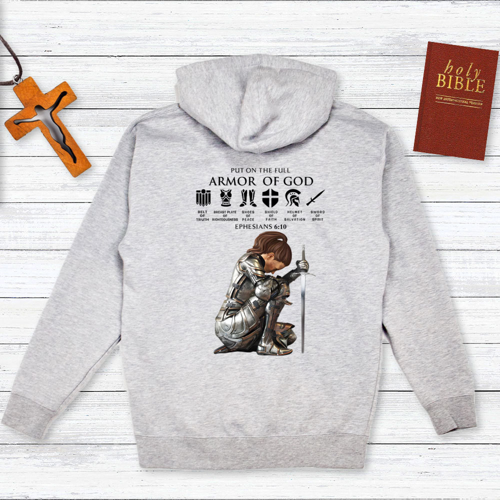Personalized Name Put On The Full Armor Of God Hoodie