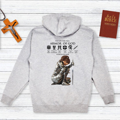 Personalized Name Put On The Full Armor Of God Hoodie