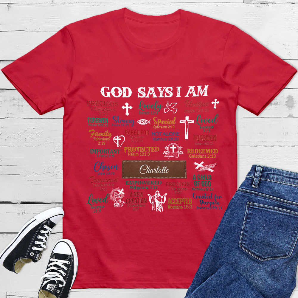 Personalized What God Says About You Unisex T-Shirt