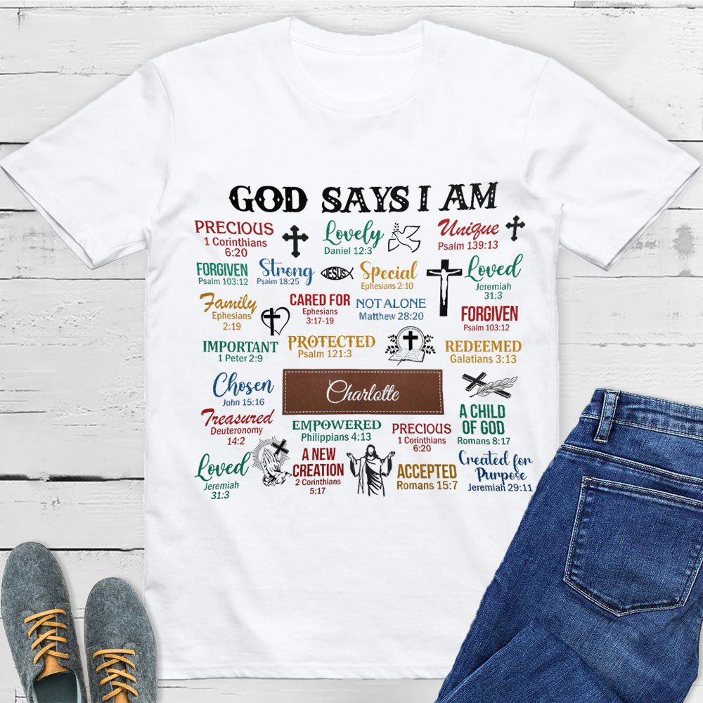 Personalized What God Says About You Unisex T-Shirt