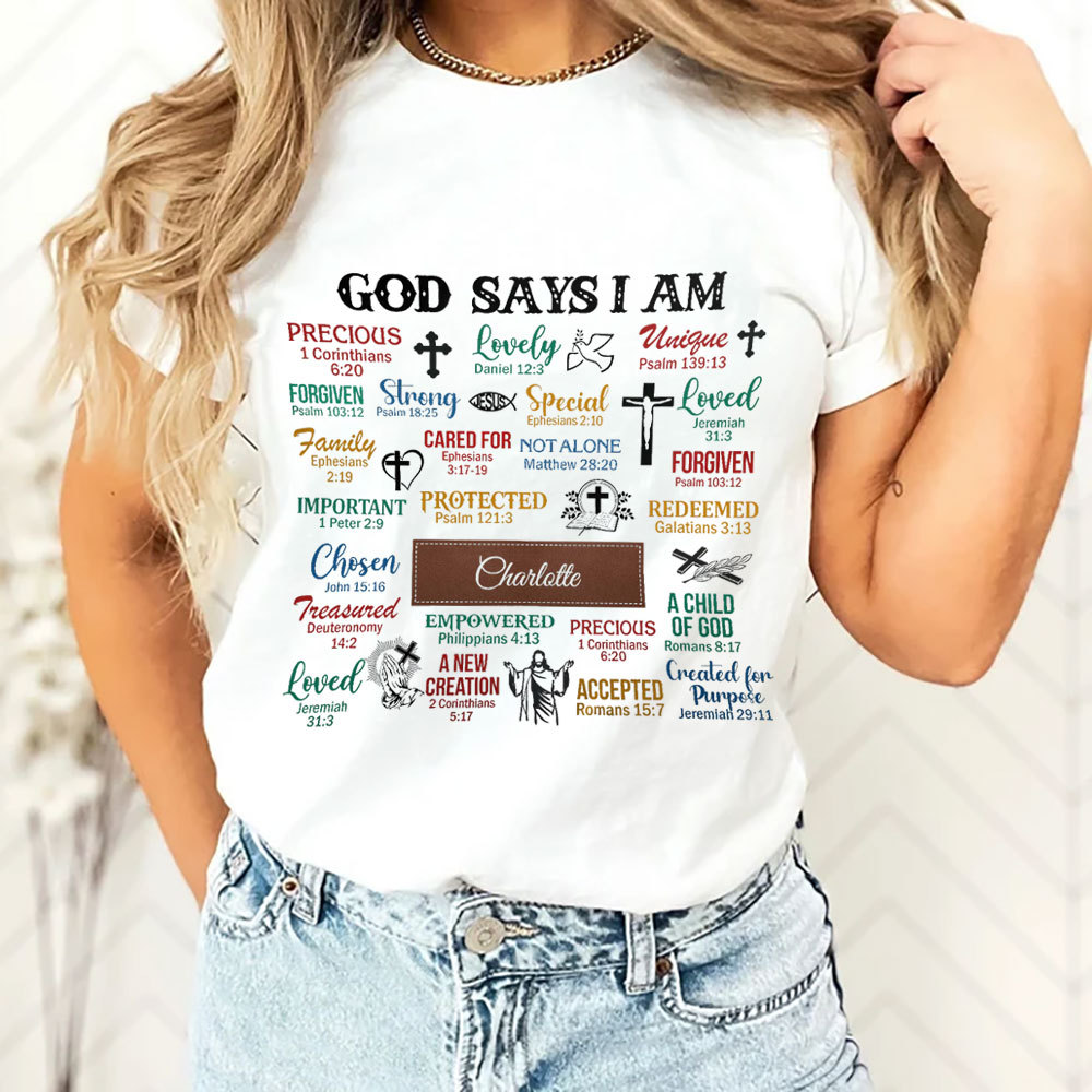 Personalized What God Says About You Unisex T-Shirt