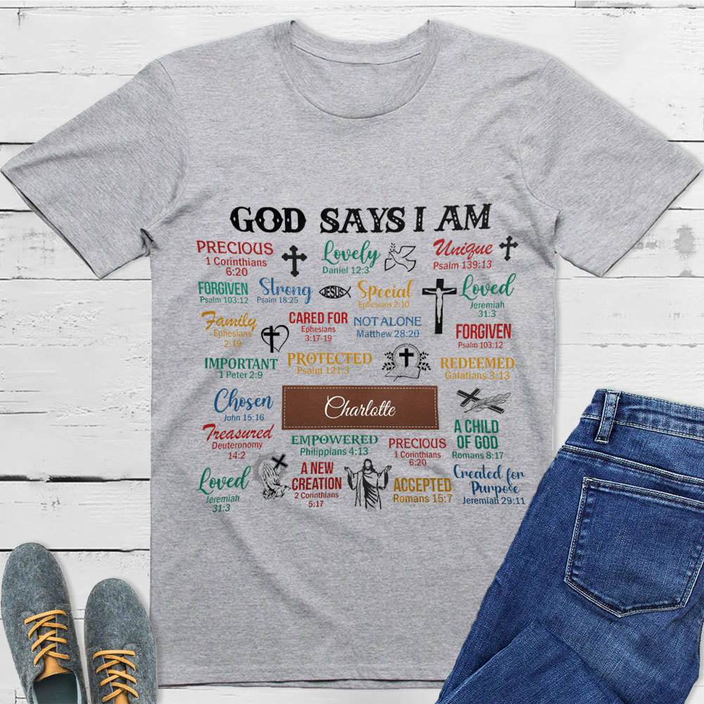 Personalized What God Says About You Unisex T-Shirt