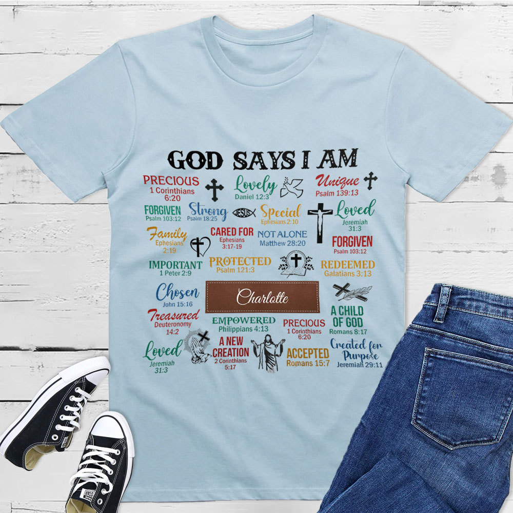 Personalized What God Says About You Unisex T-Shirt