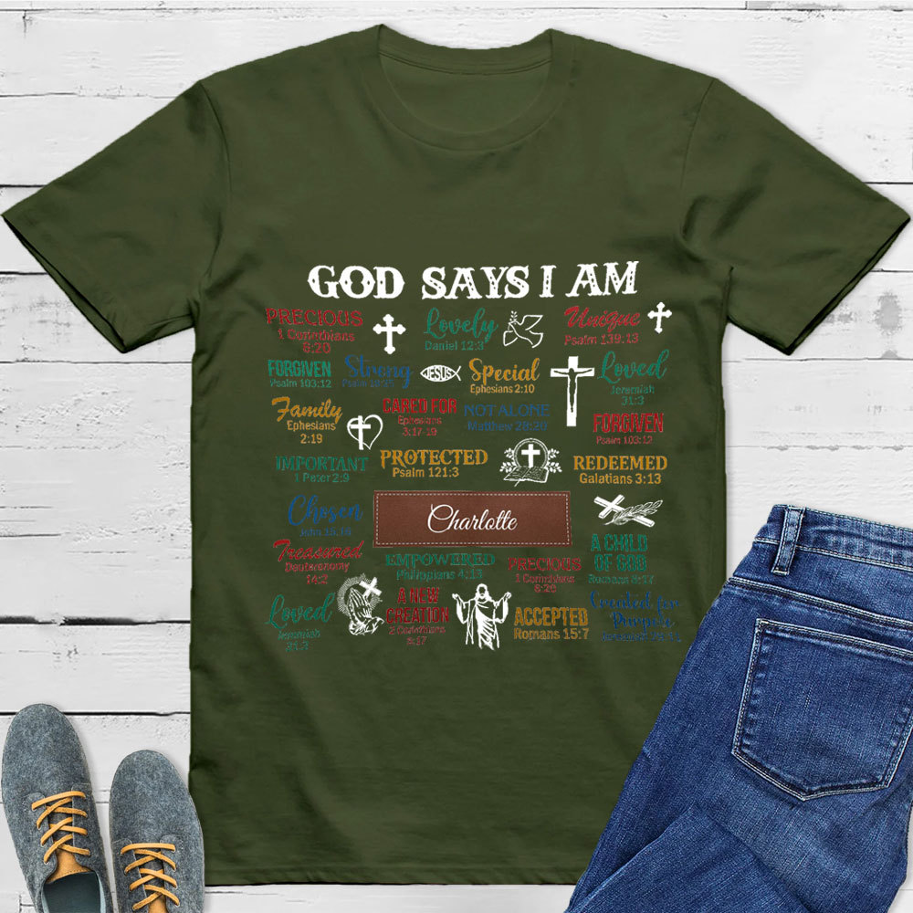 Personalized What God Says About You Unisex T-Shirt