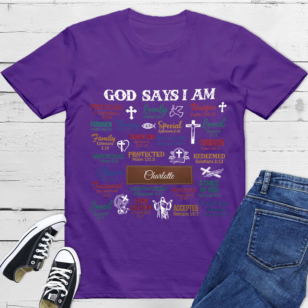 Personalized What God Says About You Unisex T-Shirt