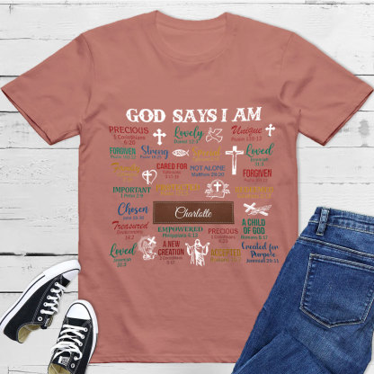 Personalized What God Says About You Unisex T-Shirt
