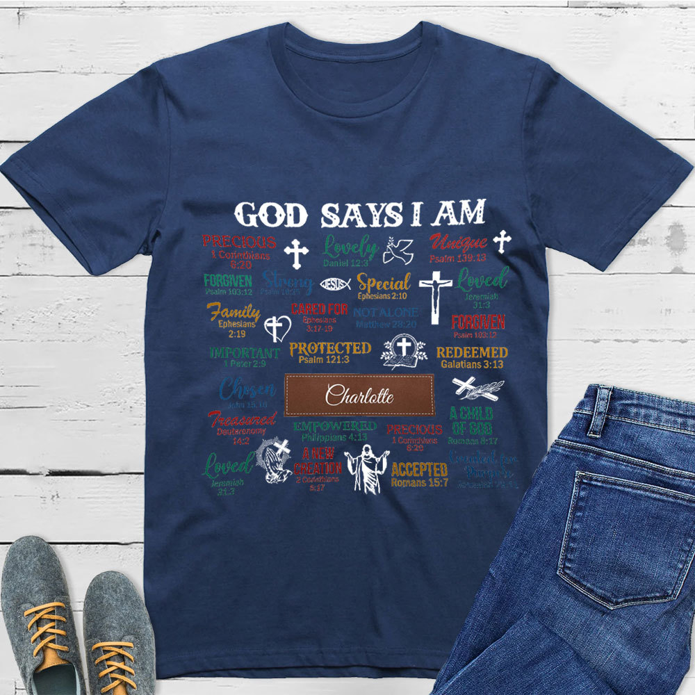 Personalized What God Says About You Unisex T-Shirt