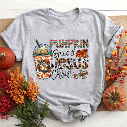 Pumpkin Spice And Jesus Christ T-Shirt