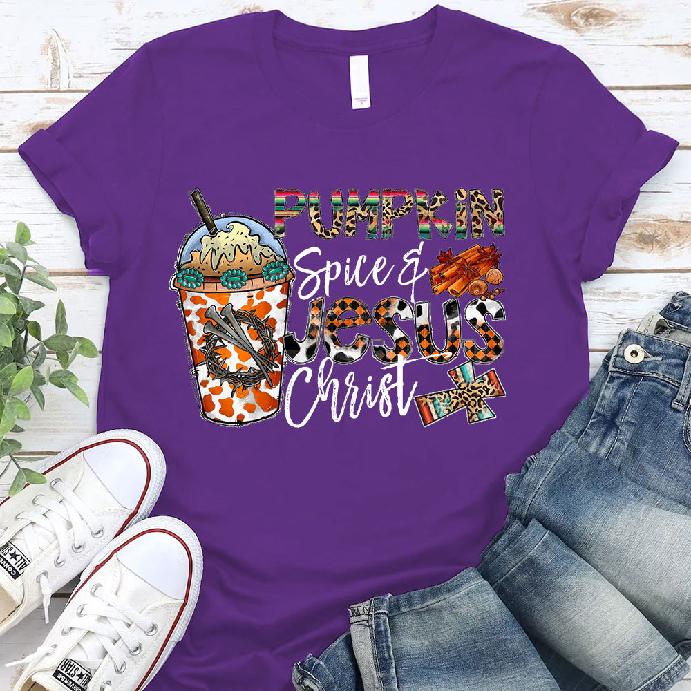Pumpkin Spice And Jesus Christ T-Shirt