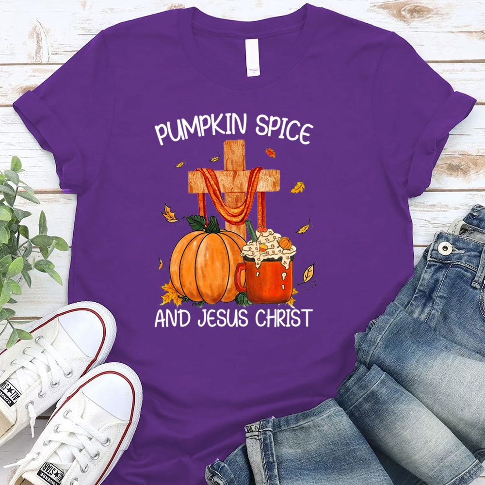Pumpkin Spice And Jesus Christ Tee