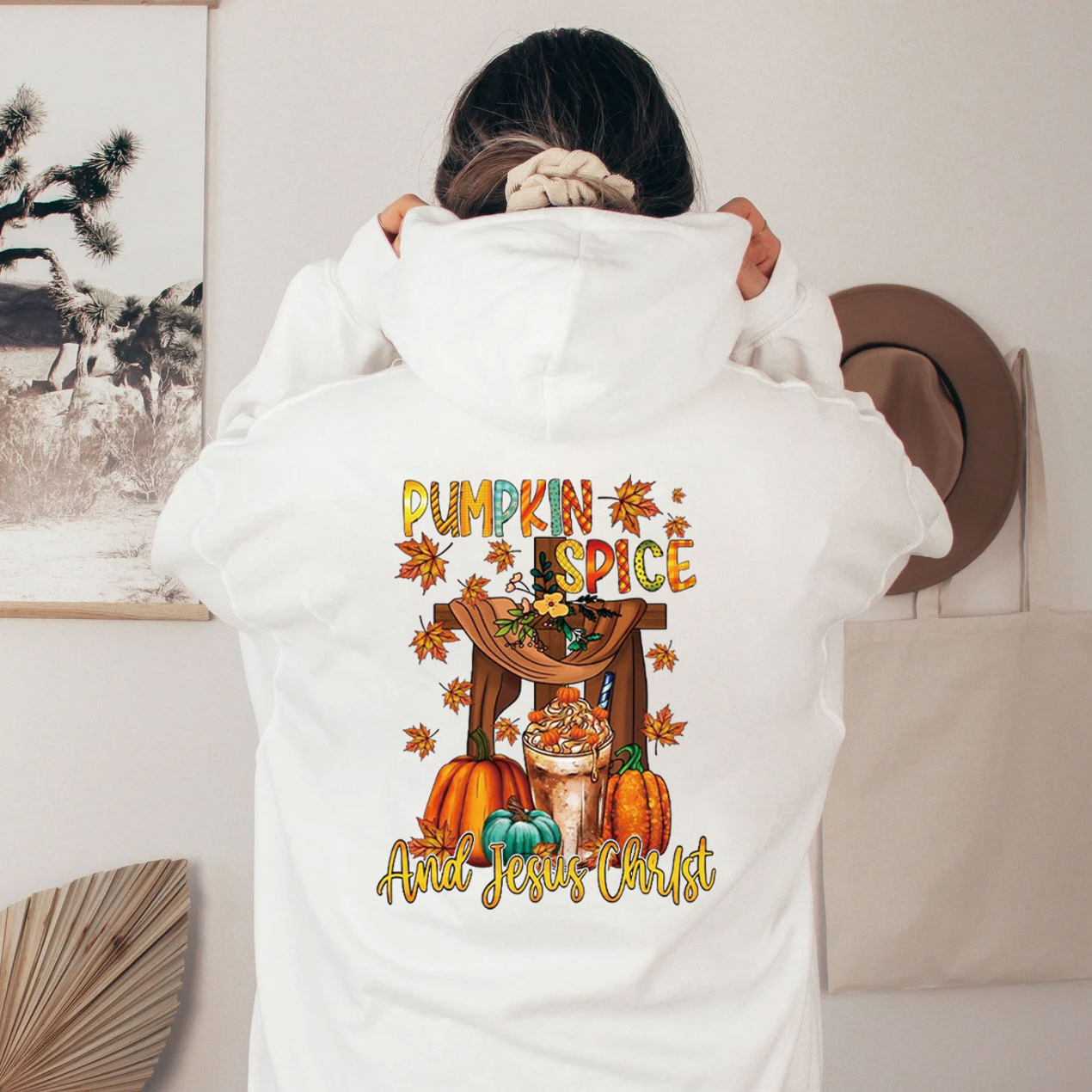 Pumpkin Spice And Jesus Christ Hoodie