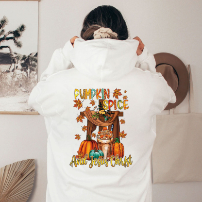 Pumpkin Spice And Jesus Christ Hoodie