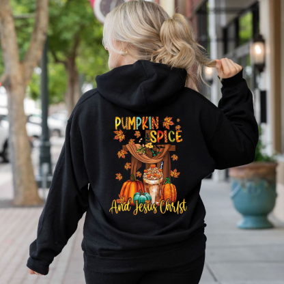 Pumpkin Spice And Jesus Christ Hoodie
