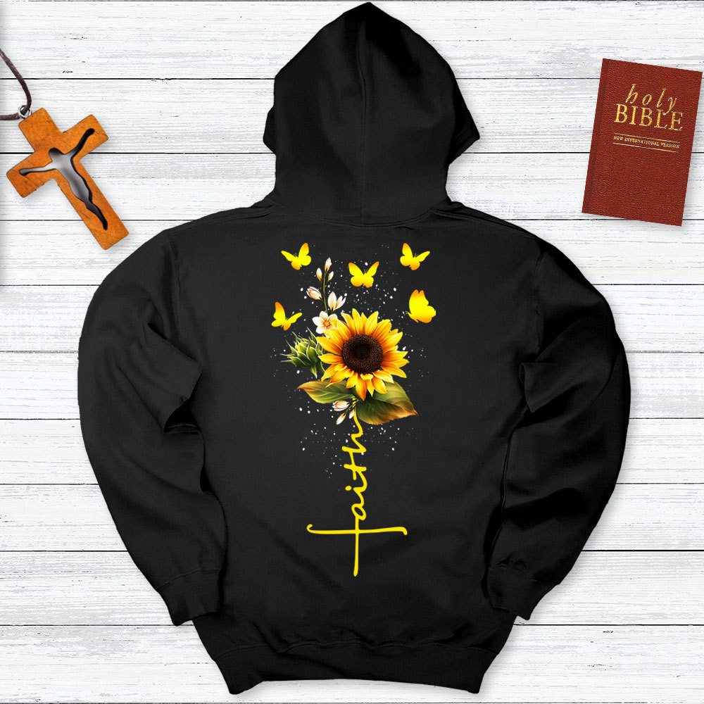 Sunflower Faith Religious Hoodie