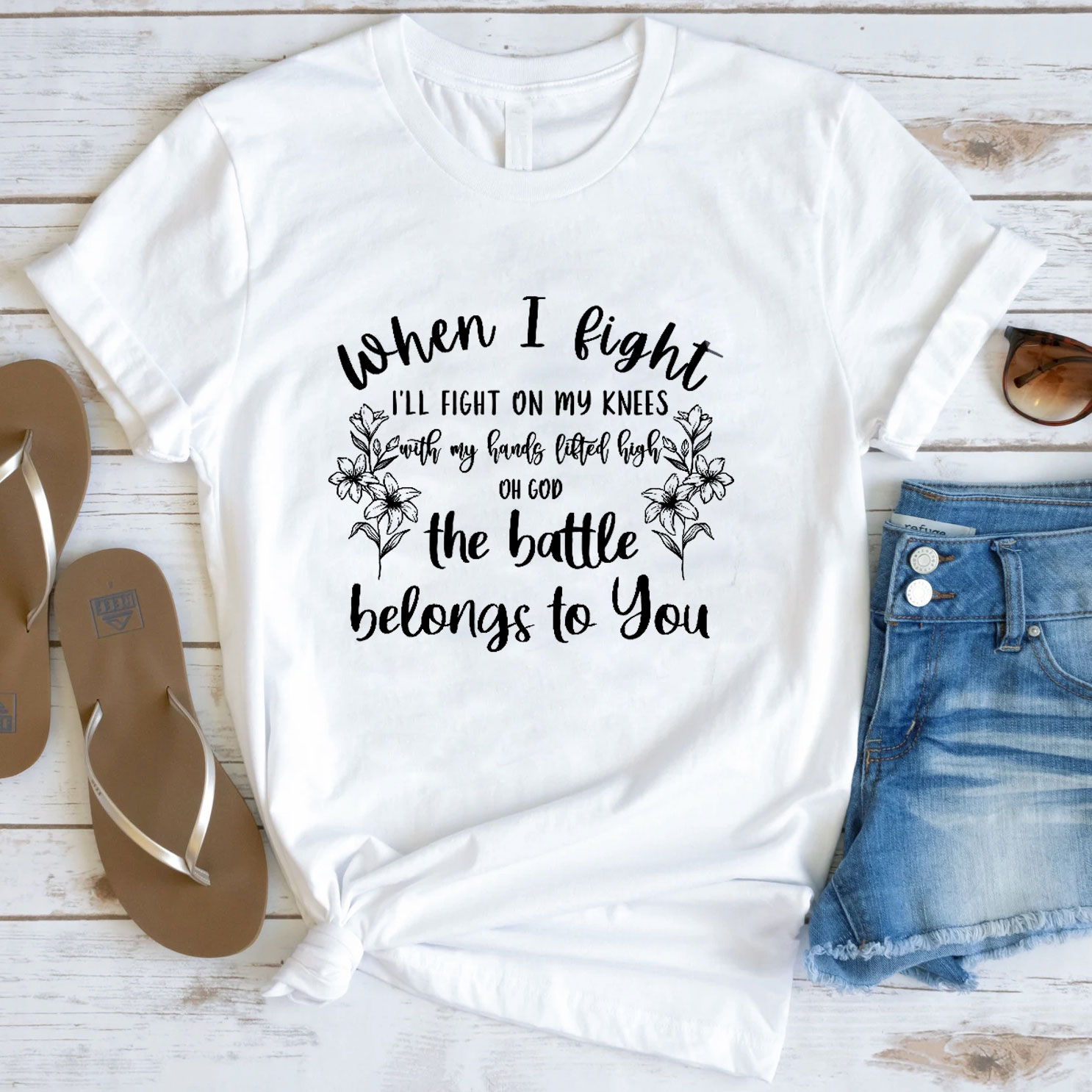 The Battle Belongs To You T-Shirt